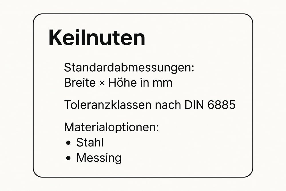 Produktbild von Passfeder Für Kombiaufsteckdorn – Mit Und Ohne Abdrückschraube – Aus China
